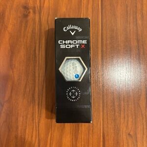 Callaway Chrome Soft X Set of 3 Golf Balls
